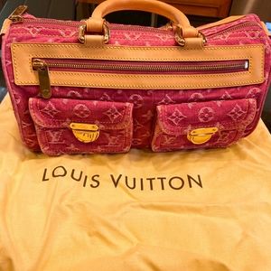Louis Vuitton Pink Denim Neo Speedy Bag